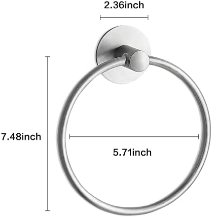 Self-Adhesive Stainless Steel Towel Ring