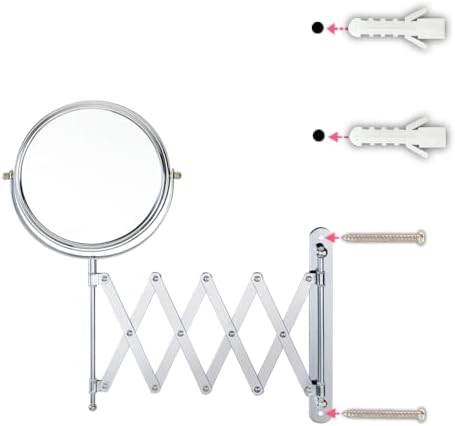 WELL W LINK 7 Inch Wall Mounted Makeup Mirror