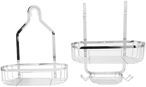 Sturdy 2-Layer bathroom shelf with punch holes for ceramic more