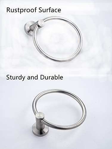 BGL Stainless Steel Towel Ring Brushed Nickel