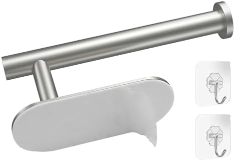 Stainless Steel Stick-On Toilet Paper Holder