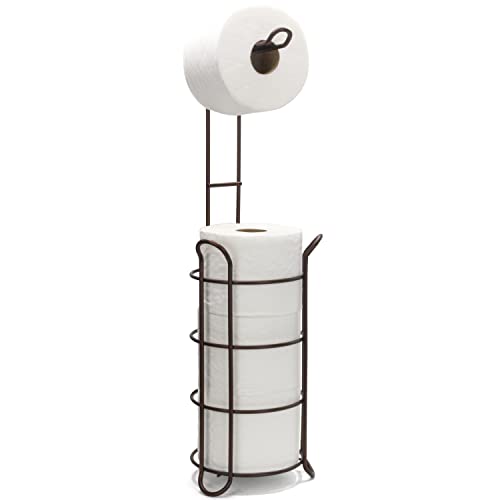 BROOKSTONE Bronze Toilet Paper Organizer Space-Saving Anti-Slip