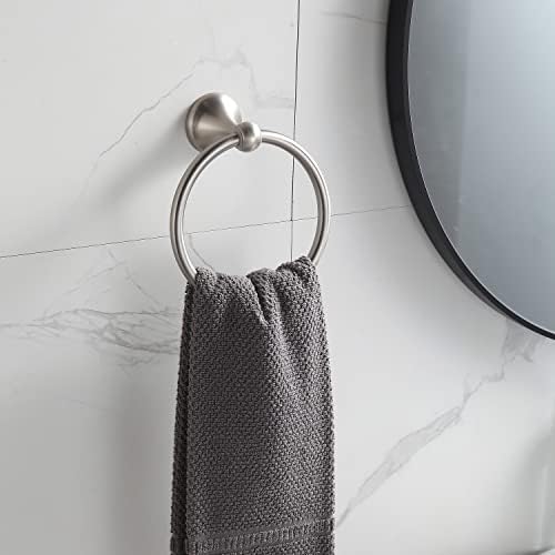 Bathroom Accessory Set Adjustable Towel Bar with Brushed Nickel 4-Piece
