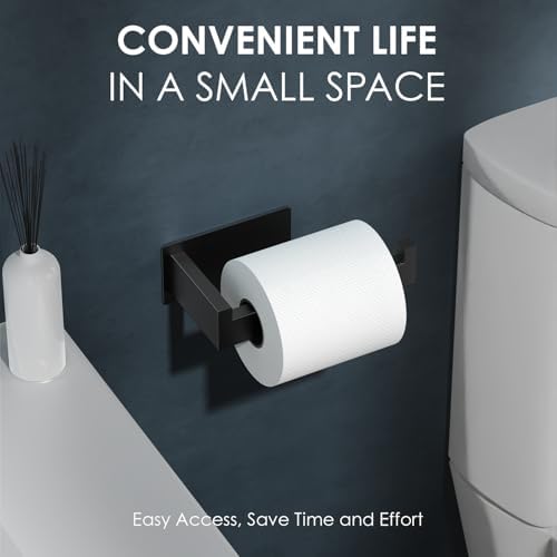 Auxmir Durable Rust-Proof No Drilling Needed Self-Adhesive Toilet Paper Holder