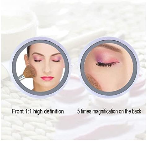 ZADiko Wall-Mounted Makeup Mirror with 7x LED Magnification