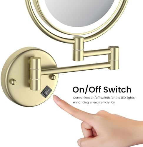 Dual-Sided Magnifying Mirror for Grooming Makeup