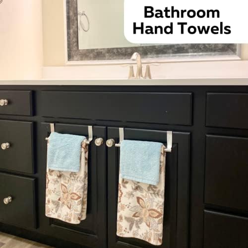 Evelots 2-Piece Towel Hook Bar for Kitchen Bathroom