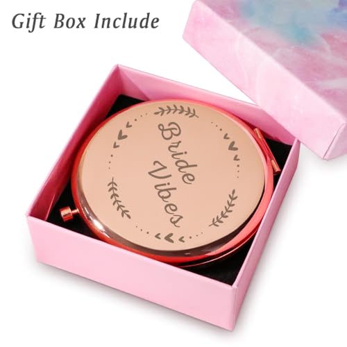 Brides Compact Engraved Mirror