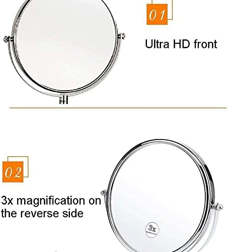 Double-sided makeup mirror for elegant beauty routine