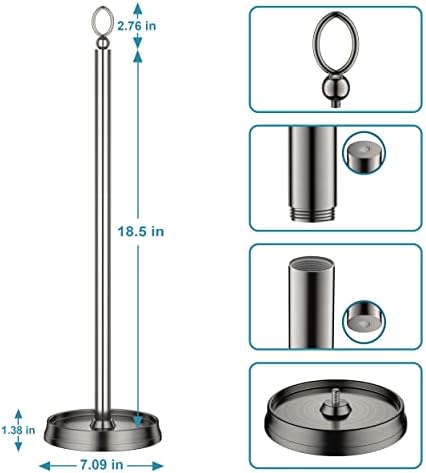 Heavy Weighted Toilet Paper Holder With Reserve Function