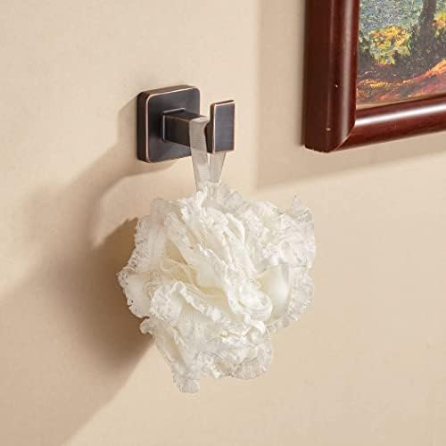 4-Piece Oil-Rubbed Bronze Bathroom Towel Hooks