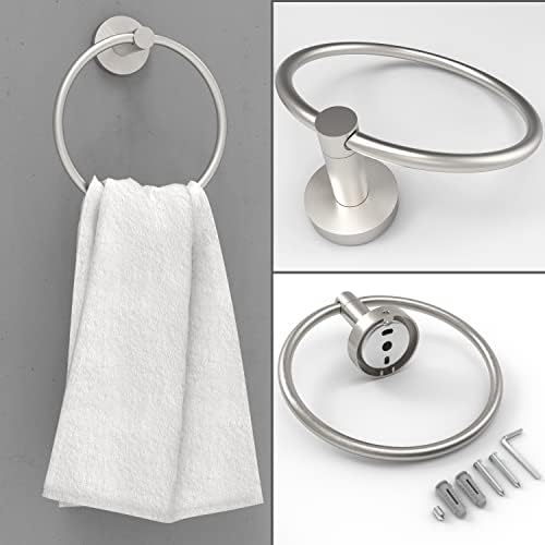 Sturdy Stainless Steel Toilet Paper Holder Towel Rings