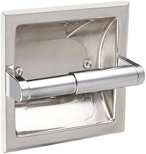 Moven 2575 Chrome Ball Valve Recessed Toilet Paper Holder