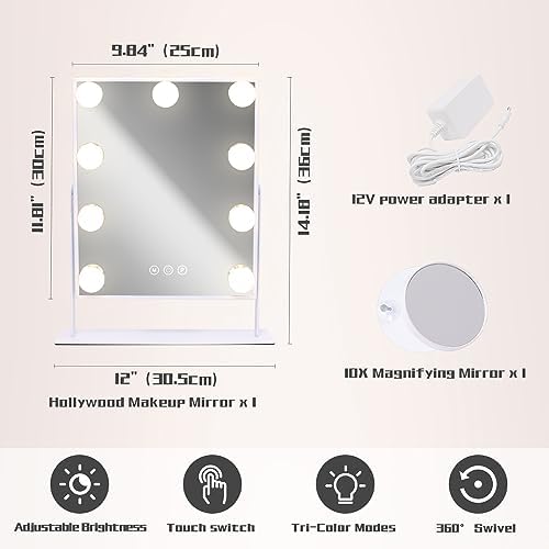 Perfect For Travel Home Stylish Vanity Mirror with Lights