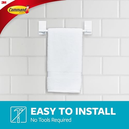Command Hand Towel Bar Matte Black 9 Inch