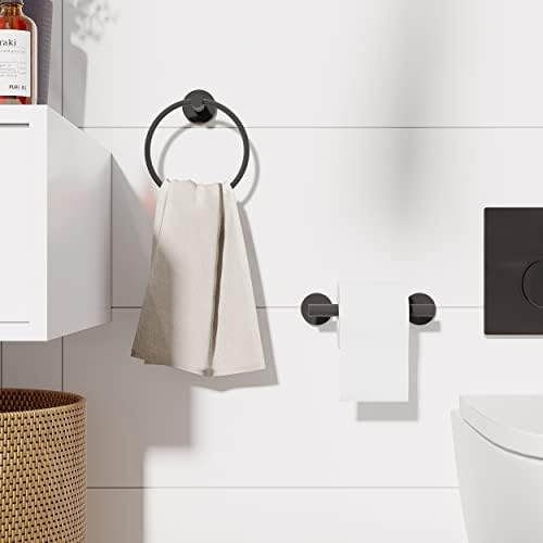 Stainless Steel Toilet Paper Holder with Rust-Resistant Matte Finish