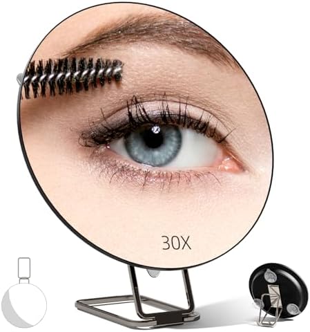 Travel Magnifier 30x Concave Makeup Mirror