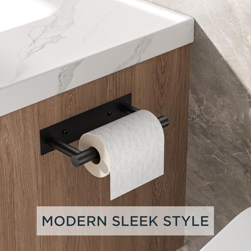 FORIOUS Black Stainless Steel Toilet Holder