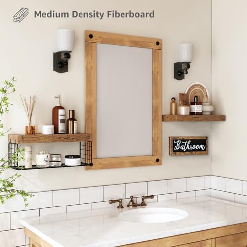 Bathroom Farmhouse Decor Set Floating Shelves Decor