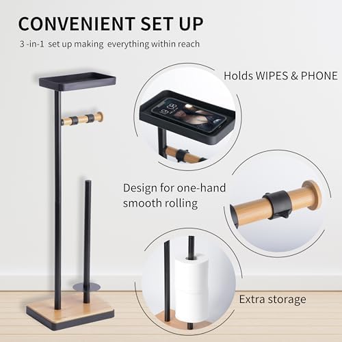 Clasin Home Toilet Paper Holder Stand
