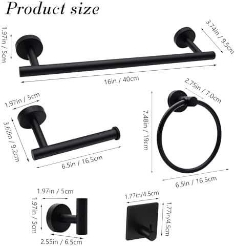 Stainless Steel Bathroom Accessories Set