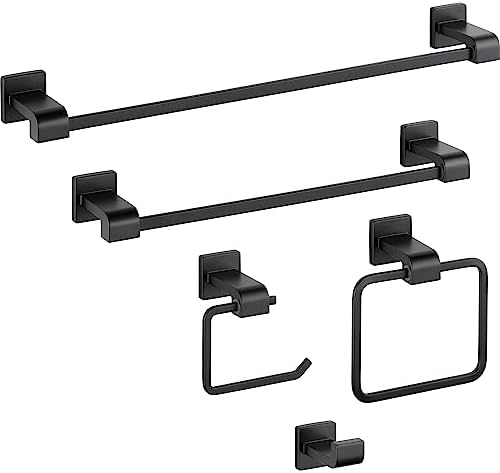 Matte Black Single Towel Hook for the Bathroom