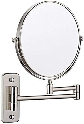 LCARY 8-inch 3X Makeup Mirror Swivel Wall-Mounted Nickel VanityMirror