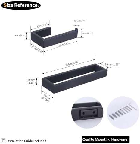 Stainless Steel Set 2-Piece Mat Black