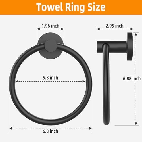 Eco-Friendly Home Luxury Towel Ring 2Pack