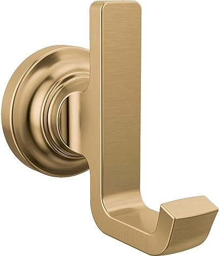 Delta Tetra Double Towel Hook - Champagne Bronze