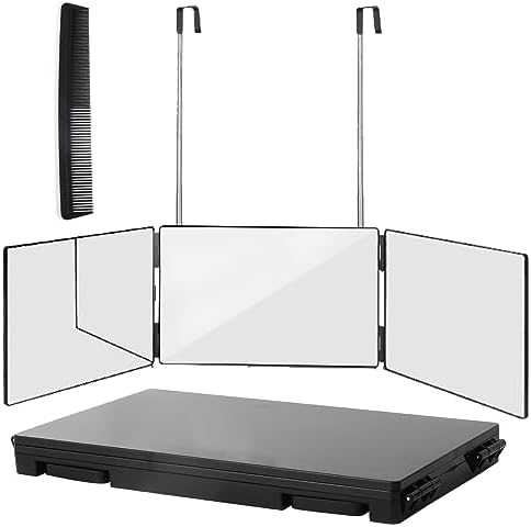 360-Degree Trifold Mirror Black Wentoma