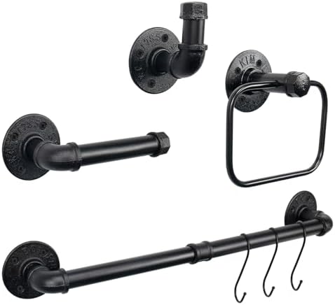 4-Piece Towel Ring Kit for Bathroom