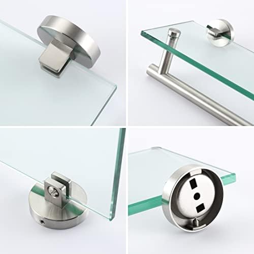 Premium stainless steel bathroom shelves with towel bars rust-proof and space-saving