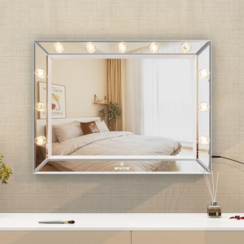 WONSTART Lighted Vanity Mirror with 11 Replaceable Bulbs and 10X Magnifier