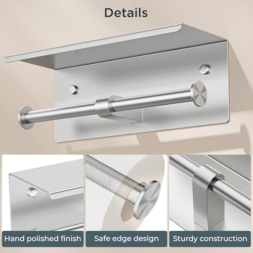FORIOUS Double Toilet Paper Holder