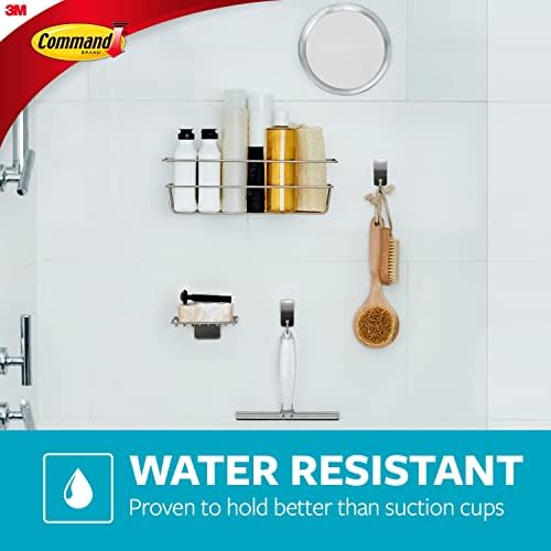 Command BATH33-SN-ES 4-Piece Robe Towel Hook Set Satin Nickel