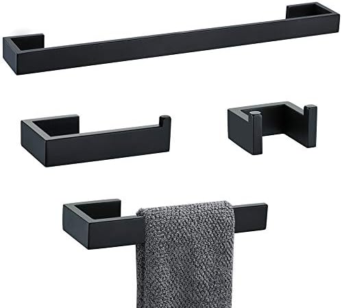 4-Piece Bathroom Hardware Set Modern Design for Every Day Use