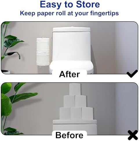 Sturdy Space-Saving Toilet Paper Holder