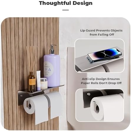 Double Toiletries Holder with Shelf