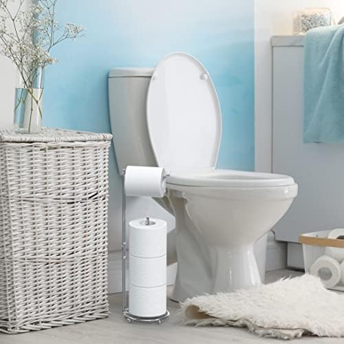 Simple Houseware toilet paper holderchromeefficient bathroom storage