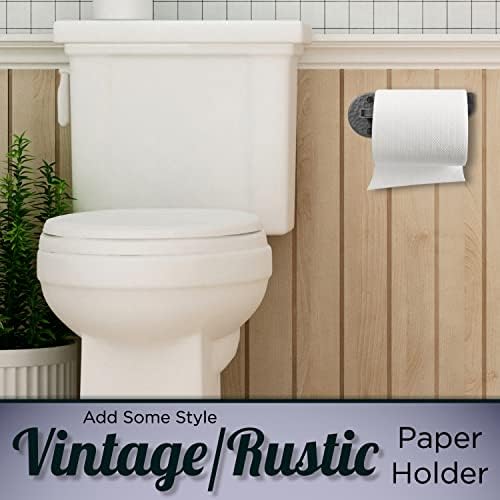 Stur-De Rustic Wall-Mount Toilet Paper Holder 65x25 in - farmhouse style