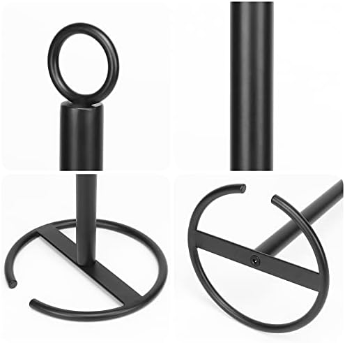 Sturdy Rust-Proof Toilet Paper Holder for 4 Rolls Matte Black