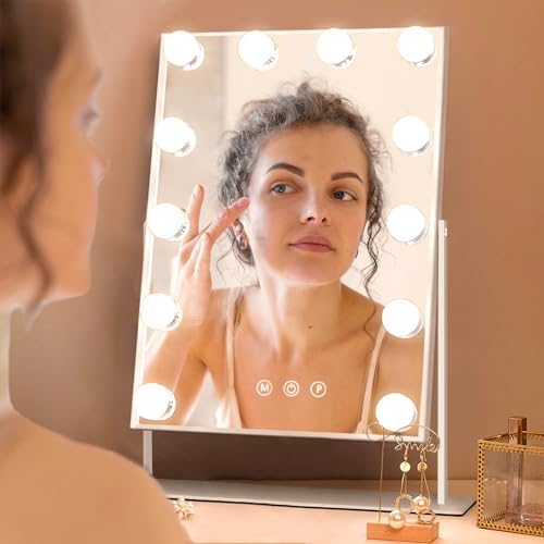 Hansong 10x Magnifying Vanity Mirror with Lights