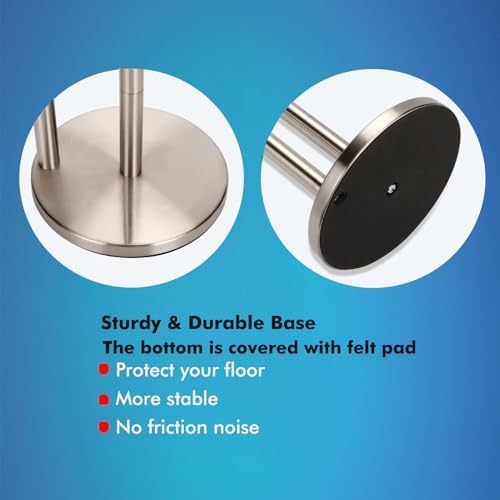 Sturdy Functional Toilet Paper Holder with Shelf tray for Easy Storage