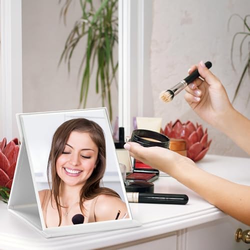 Goaste 3Pack Essential Portable Folding Makeup Mirror Set with Stand