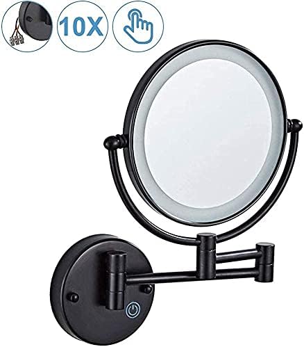Wall-Mounted Makeup Mirror Double-Sided 10x Magnification