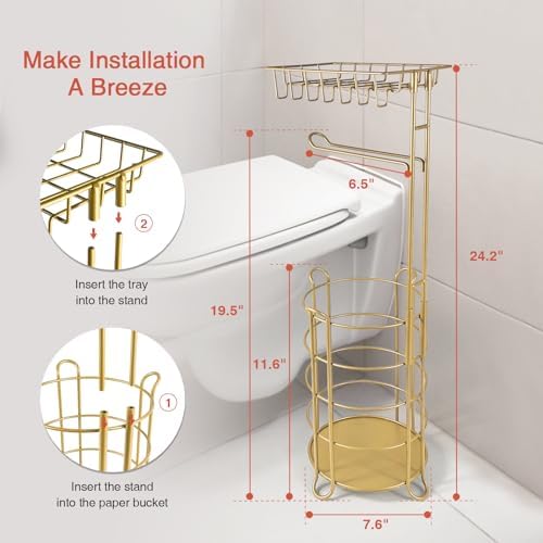 High-Quality Gold Toilet Paper Holder