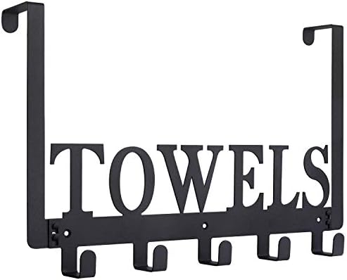 Durable Towel robe Hook for Bathroom Kitchen Black