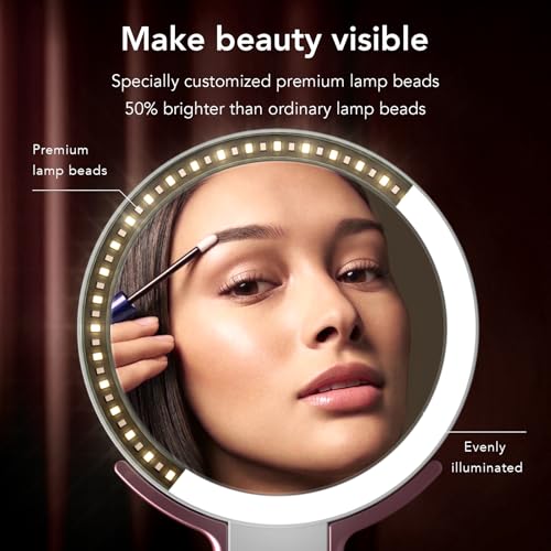LitBear Compact Makeup Mirror with Lights