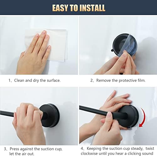 DGYB Adjustable Suction Cup Towel Bar